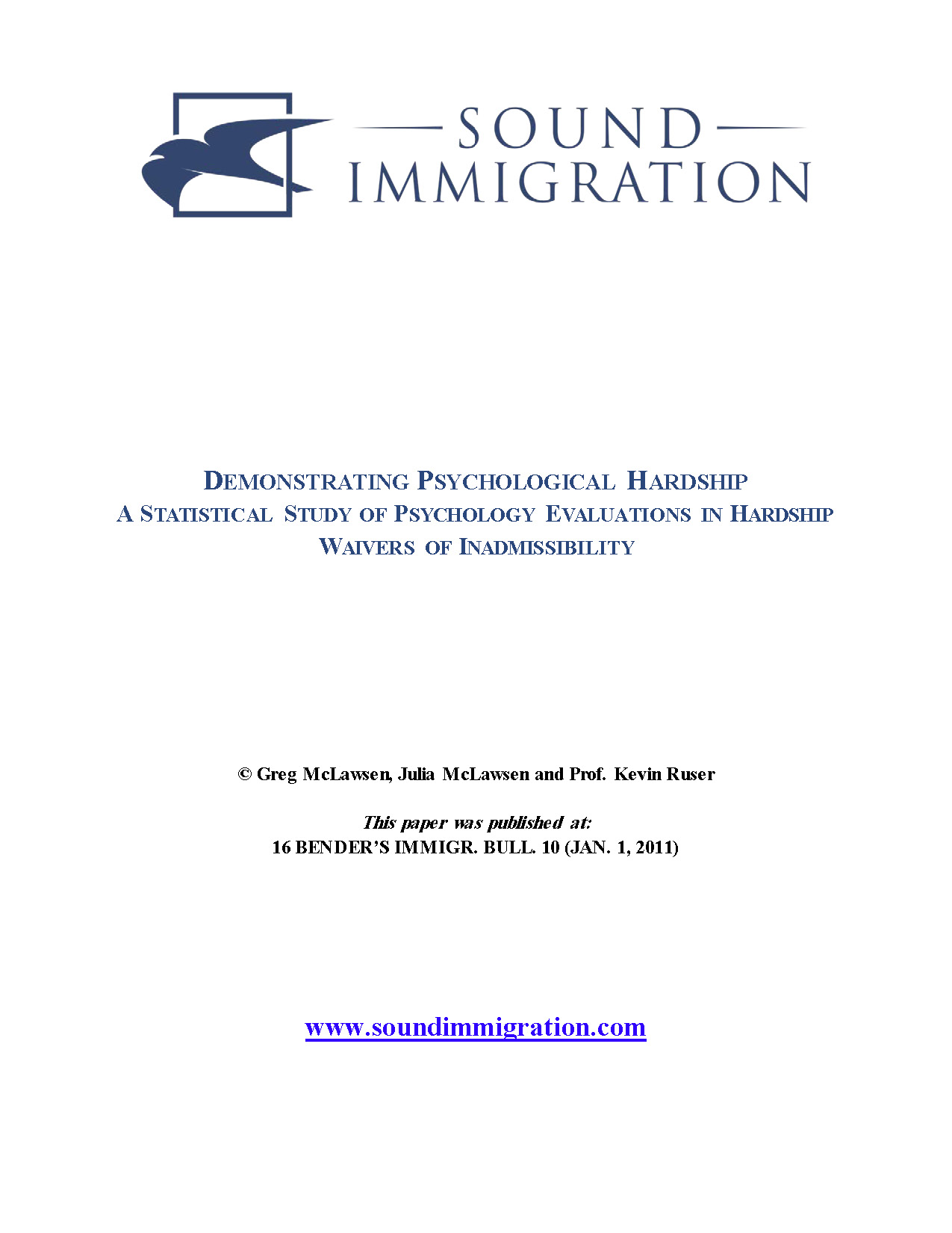 demonstrating psychological hardship a statistical study cover letter i 751