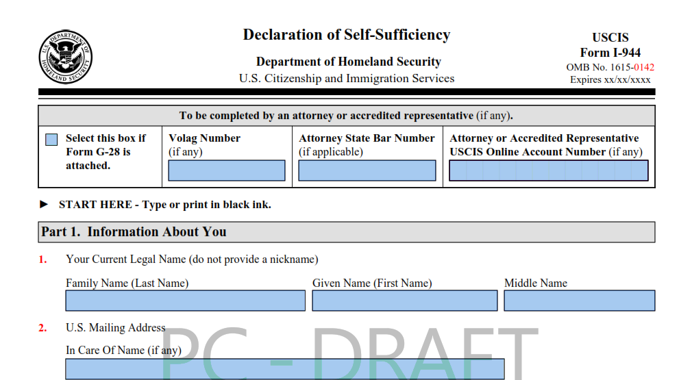 form i 944 declaration of self sufficiency